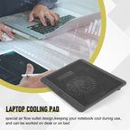 Universal Laptop Cooling Pad, Strong Winds Mute Cooling Base, Large Fan Radiator, Laptop Stand for Notebook Tablets