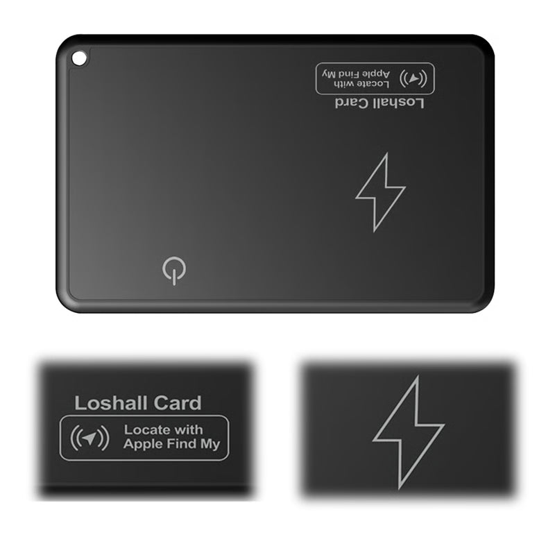 Ultra Slim Wallet Tracker Card with Wireless Charging for Apple Find My Smart GPS Locator