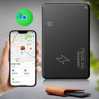 Ultra Slim Wallet Tracker Card with Wireless Charging for Apple Find My Smart GPS Locator
