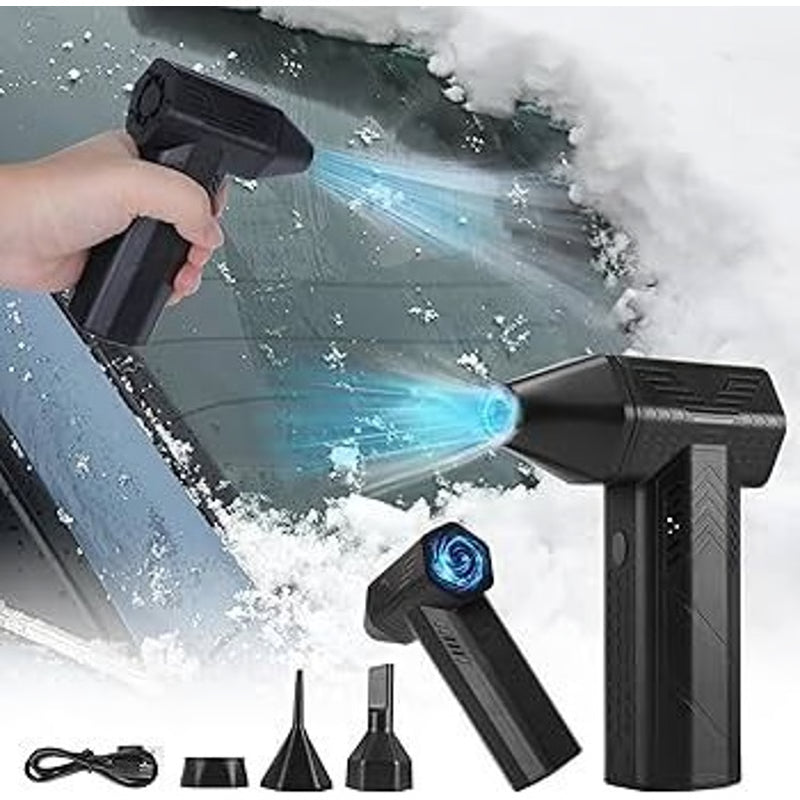 Turbo Jet Blower, 300,000RPM Violent Fan, High-Speed Dust Cleaner, Type-C Charging, 53m/s Strong Winds for Deep Cleaning