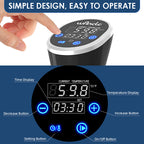 Sous Vide Cooker LCD Touch, Immersion Circulator Accurate Cooking, Waterproof Vacuum Cooker with Digital Display