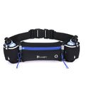 Running Waist Belt for Marathon Trail, Dual Pocket Sports Fanny Pack, Water Bottle Holder Waist Bag for Man Woman Fitnes