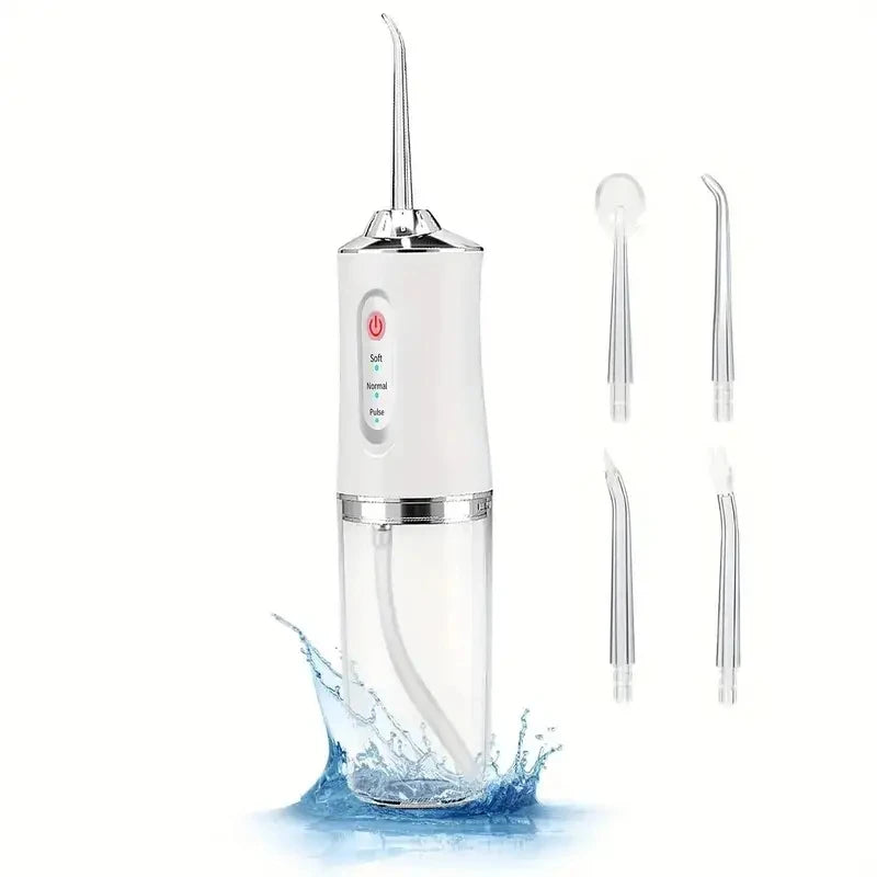 Portable Smart Electric Oral Irrigator, Rechargeable Water Flosser for Dental Care