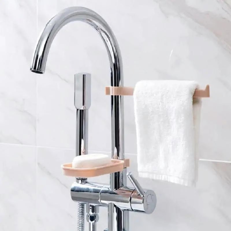 Adjustable Drain Basket, Multifunction Sink Storage Rack, Sponge Cloth Soap Box, Kitchen Holders Gadgets
