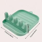 Multi Function Kitchen Utensil Holder and Spatula Rack Organizer with Drip Tray