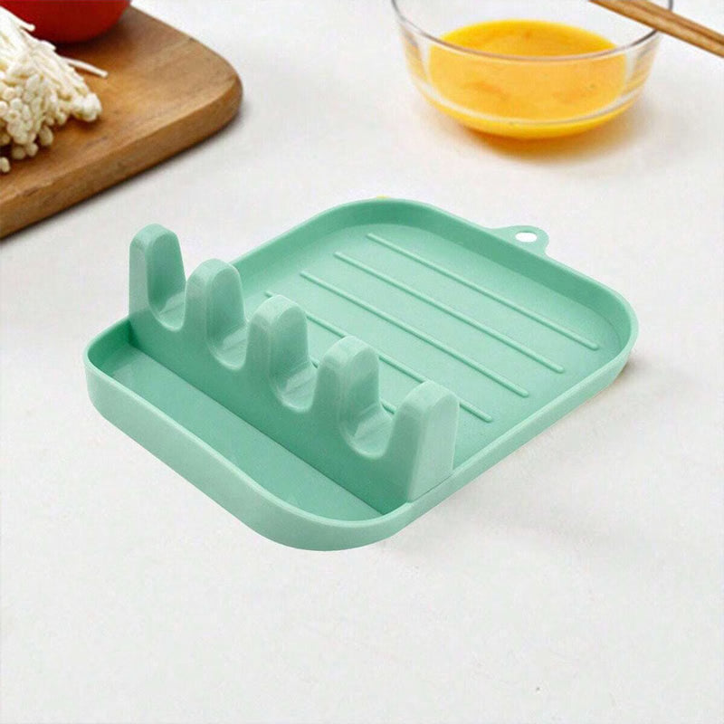 Multi Function Kitchen Utensil Holder and Spatula Rack Organizer with Drip Tray