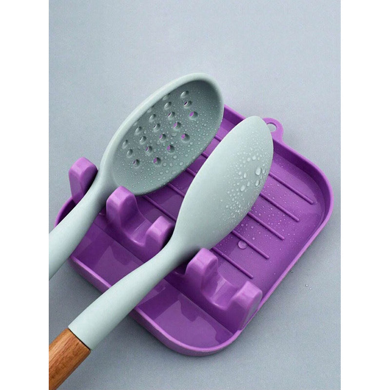 Multi Function Kitchen Utensil Holder and Spatula Rack Organizer with Drip Tray