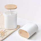 Automatic Pops Up Toothpick Box, Cotton Bud & Swabs Storage Case Organizer Toothpick Holder Dispenser Container for Home