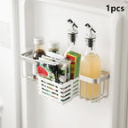 Small Item Storage Case, Kitchen Telescopic Sink Drain, Hanging Storage Box for Refrigerator Side Door