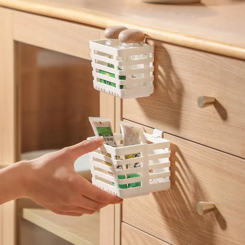 Small Item Storage Case, Kitchen Telescopic Sink Drain, Hanging Storage Box for Refrigerator Side Door